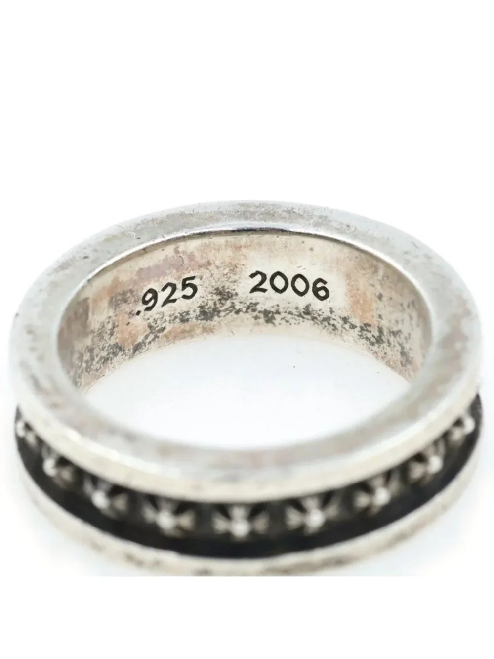 Chrome Hearts Mini CH Plus Ring Silver